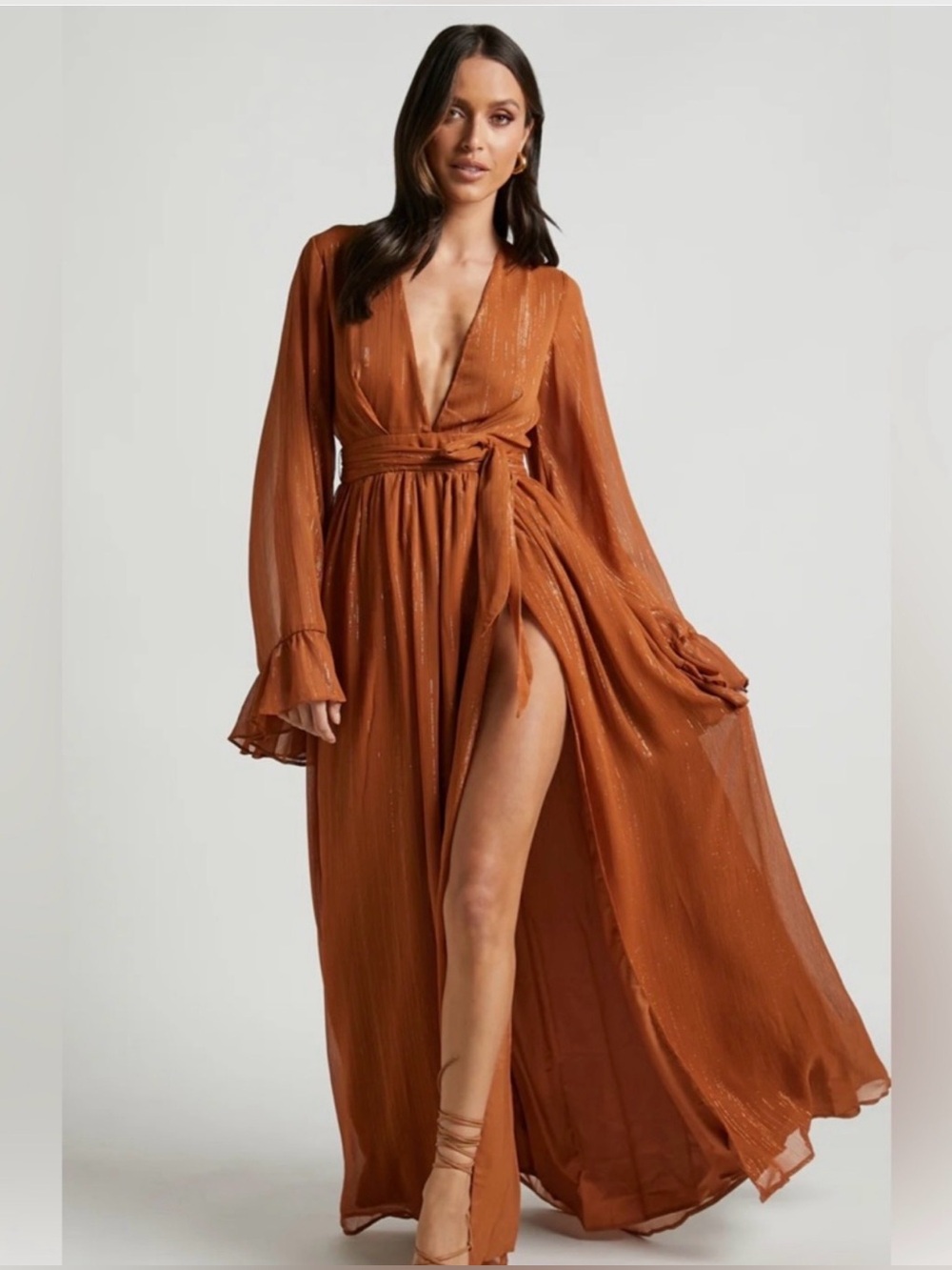 NWT SHOWPO DANGEROUS WOMAN MAXI DRESS- US size 8